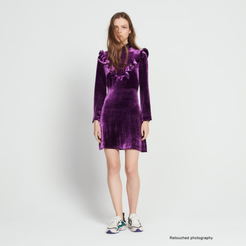 Sandro Brand New Velvet Dress